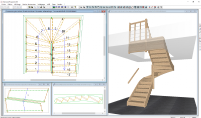 Realisatie van een trap in TopStair voor een productie met Screen to Machine